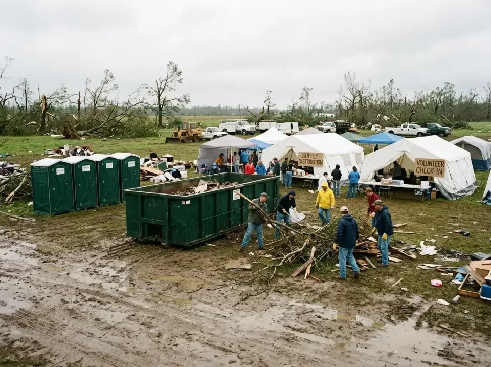 disaster-relief-recovery-camp-006 — trusted nationwide provider team, Trusted Porta Potty & Dumpster Rentals in United States