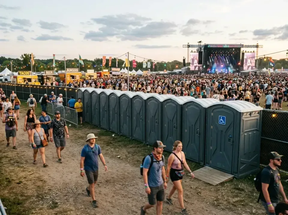music-festival-sanitation-stat-003 — specialist at work, Trusted Porta Potty & Dumpster Rentals in United States