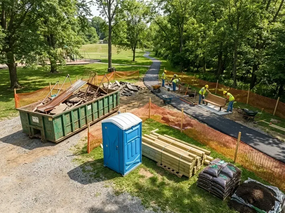 public-park-renovation-project-010 — client result, Trusted Porta Potty & Dumpster Rentals in United States